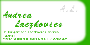 andrea laczkovics business card